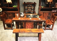 红色H形茶字茶桌K89