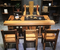 本色茶字H形茶桌K80