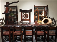 铭发船木机舱木茶桌K4