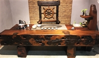 铭发船木龙骨茶桌K1