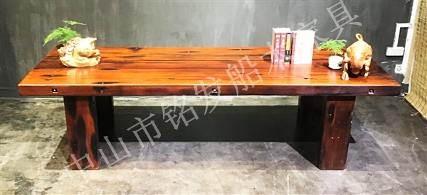 铭发船木办公桌A2