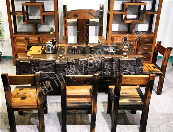 铭发船木机舱木茶桌K27