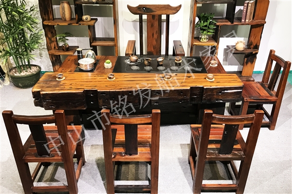 铭发船木机舱木茶桌K23