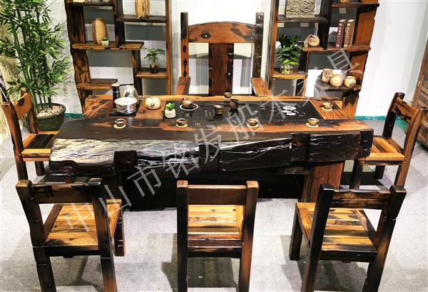 铭发船木机舱木茶桌K19